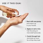 OUAI Hair Oil Travel Size - Hair Heat Protectant Oil for Frizz Control - Adds Shine and Smooths Split Ends - Color Safe Formula - Paraben, Phthalate and Sulfate Free (0.45 oz) - Image 7