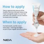 NIDA Youthful Formula™ Ultimate Moisturizing Cream | Centella Asiatica, Niacinamide, Hyaluronic Acid, Collagen | Wrinkles, Fine Lines, Dark Spots, Dry Skin, Redness | 3.38 fl. oz., 100ml (New Formula) - Image 5
