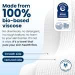 Clean Skin Club Clean Towels XL®, 100% USDA Biobased Face Towel, Disposable Face Towelette, Eczema Association Accepted, Makeup Remover Dry Wipes, Ultra Soft, 1 Pack, 50 Ct - Image 7