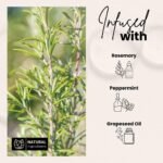 Bask & Lather Scalp Stimulator Hair Growth Oil, Cold Pressed Mint and Rosemary Blend with Grapeseed for Hair Growth, Organic Natural Leave in, All Hair Types, 4 Fl Oz - Image 3