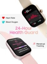 TOOBUR Smart Watch for Women, Alexa Built-in, Answer/Make Calls, 1.91" HD Screen Fitness Watch, IP68 Waterproof, 100 Sports, Heart Rate Monitor, Sleep Tracker, Smartwatch Compatible Android iOS, Beige - Image 3