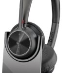 Poly Voyager 4320 UC Wireless Headset & Charge Stand - Noise-Canceling Wireless Headphones with Mic - Connect to PC via USB-C to USB-A Adapter, Cell Phone via Bluetooth, Microsoft Teams Certified