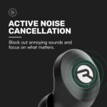 Raycon Everyday Classic Bluetooth Wireless Earbuds + Microphone with Active Noise Canceling, Sweat & Water-Resistant Earphones, Ear Buds Wireless Bluetooth 32 Hours Playtime (Black) - Image 4