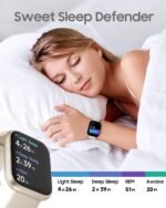 TOOBUR Smart Watch for Women, Alexa Built-in, Answer/Make Calls, 1.91" HD Screen Fitness Watch, IP68 Waterproof, 100 Sports, Heart Rate Monitor, Sleep Tracker, Smartwatch Compatible Android iOS, Beige - Image 6