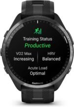 Garmin Forerunner® 965 Running Smartwatch, Colorful AMOLED Display, Training Metrics and Recovery Insights, Black and Powder Gray, 010-02809-00 - Image 2