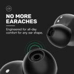Raycon Everyday Classic Bluetooth Wireless Earbuds + Microphone with Active Noise Canceling, Sweat & Water-Resistant Earphones, Ear Buds Wireless Bluetooth 32 Hours Playtime (Black) - Image 6