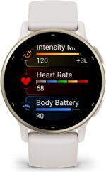 Garmin vívoactive 5, Health and Fitness GPS Smartwatch, AMOLED Display, Up to 11 Days of Battery, Ivory - Image 2