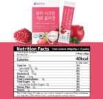 BOTO Beauty Secret Pomegranate Collagen 20g - Korean Beauty Collagen Jelly Stick, Low Molecular Fish Collagen, Pomegranate Flavored - Packs of 15 - Image 3