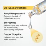 SUNGBOON EDITOR Glow Intensive Silk Peptide Ampoule, Copper Peptides Serum for Face with Collagen & Multi Peptides, Hydrating Korean Skincare Facial Serum for Smooth-Looking Skin, 1.35 fl oz - Image 3