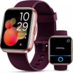 Smartwatch for Women, Compatible with Android & iPhone, 1.8'' Fitness Tracker Watch with Alexa, Call & Notification Alerts, Heart Rate & Sleep Monitor, 120 Sports Modes, Waterproof Watch for Women