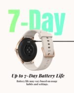 TOOBUR Smart Watch for Women, 40mm HD Smartwatch, Compatible with Android & iOS, Answer/Make Calls, Fitness Watch with Step/Calorie/HR Tracker, IP68, Gorgeous & Comfy, Gift for Women, Beige - Image 5