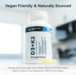 Transparent Labs Vitamin D3 K2 - Vitamin D & K2 Vitamin Supplement for Men & Women, Vegan-Friendly D3K2 5000 IU Supplements to Support Bone, Immune, and Overall Health - K2 D3 60 Capsules - Image 4