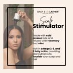 Bask & Lather Scalp Stimulator Hair Growth Oil, Cold Pressed Mint and Rosemary Blend with Grapeseed for Hair Growth, Organic Natural Leave in, All Hair Types, 4 Fl Oz - Image 2