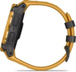 Garmin Instinct® 3 – 50 mm, Solar, Rugged Outdoor GPS Smartwatch, Built-in Flashlight, Alpine Rush Collection Limited Edition Color, Sunburst with Sunburst/Gray Band - Image 4