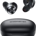 Monster Achieve 100 AirLinks Wireless Earbuds,Super Fast Charge,Bluetooth 5.0 in-Ear Stereo Headphones with USB-C Charging Case,Built-in Mic for Clear Calls,Water Resistant Design for Sports