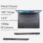 acer Aspire 14 AI Copilot+ PC | 14" WUXGA Display | Intel Core Ultra 5 Processor 226V | NPU: Up to 40 Tops - GPU: Up to 53 Tops | Intel ARC 130V | 16GB LPDDR5X | 512GB SSD | Wi-Fi 6E | A14-52M-51S1 - Image 10