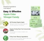 NE:AR Daily Balance ACV Chews – 1,530mg Apple Cider Vinegar – 10 Synergistic Ingredients & 10% Total Acidity – Candy-Like K-Chewables for Daily Digestive & Beauty Support – Green Apple Flavor - Image 4