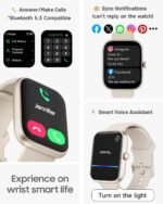 TOOBUR Smart Watch for Women, Alexa Built-in, Answer/Make Calls, 1.91" HD Screen Fitness Watch, IP68 Waterproof, 100 Sports, Heart Rate Monitor, Sleep Tracker, Smartwatch Compatible Android iOS, Beige - Image 2