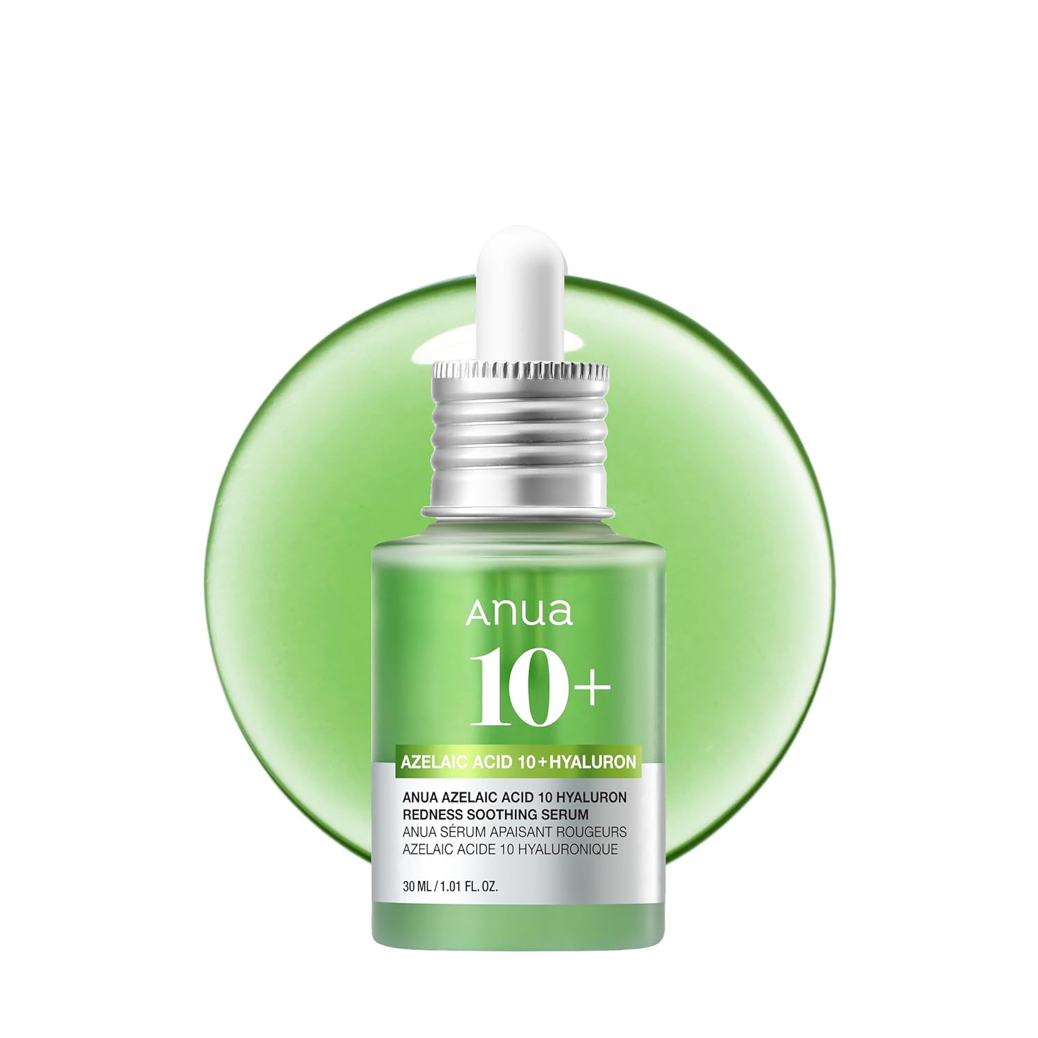 61sSYnrc1zL._SL1500_.jpg Anua Azelaic Acid 10 Hyaluron Redness Soothing Serum, Facial Serum for Blemish-Prone & Oily-Prone Skin, Lightweight & Hydrating Blemish Care, Hyaluronic Acid, Korean Skincare, 1.01 fl oz. - Image 1