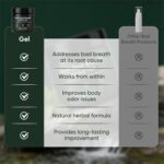 Anti-Bad Breath Herbal Gel Supplement, Body Odor Supplements, Internal Deodorant with Parsley, Green Tea, Chlorophyllin, Eliminates Odor from The Inside, Balances Oral & Gut (150g) (1) - Image 4