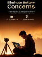 KAIGERR Gaming Laptop, Laptops with AMD Ryzen 4300U(Up to 3.7GHz), 16GB DDR4 512GB SSD Laptop Computer, 16.0inch Windοws 11 Laptop, 1920P FHD Display, WiFi 6, USB3.2, Type_C - Image 8