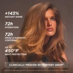 Gisou Honey Infused Hair Oil Mini - Hydrating & Frizz Control Treatment with Mirsalehi Honey, Adds Shine & Heat Protectant for All Hair Types, 0.7 Fl Oz - Image 4