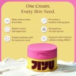 JiYu NAD+ Hydrating Face Moisturizer – Korean Anti-Aging Cream for Radiant, Firm & Smooth Skin – Deeply Hydrating & Brightening Daily Moisturizer Cream for Face and Body, All Skin Types – 50 ml - Image 3