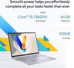ASUS Vivobook 16 Laptop, 16” WUXGA 60Hz Display, Intel Core i5-13420H, Intel Iris Xᵉ Graphics, 16GB Memory, 512GB Storage, Windows 11, Cool Silver, F1605VA-ES56 - Image 4