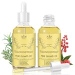 Natural Hair Growth Oil Kit with Rosemary Hair Oils for Hair Growth for Dry Damaged Hair, for Men and Women 2PCS*2 fl.oz (Yellow)
