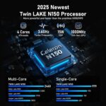 FUNYET Gaming Laptop, 16 inch Laptop Computer 2026 with Windows 11 Pro, 16GB RAM 1TB SSD, Int 13th Gen N150 Processor(up to 3.6GHz), Backlit Keyboard, Bluetooth, Mini HDMI, Office 365, FHD 1080P - Image 3