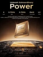 KAIGERR Gaming Laptop, Laptops with AMD Ryzen 4300U(Up to 3.7GHz), 16GB DDR4 512GB SSD Laptop Computer, 16.0inch Windοws 11 Laptop, 1920P FHD Display, WiFi 6, USB3.2, Type_C - Image 3