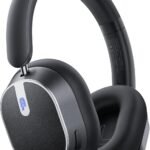 bmani Hybrid Active Noise Cancelling Headphones,120H Playtime Wireless Headphones Bluetooth 6.0 with Power Display, 6-Mic ENC Calls, 360° Spatial Audio Over Ear Headphones Headset for Travel Game