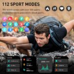 Smart Watch(Answer/Make Call BT5.4), 2026 New Smartwatch for Men Women, 1.96" HD Touch Fitness Watch with 110+ Sport Modes/Heart Rate/Sleep Monitor/Pedometer, IP68 Waterproof Fitness Activity Tracker - Image 6