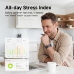 Smart Bracelet, Subscription-Free 24/7 Health Tracking, Heart Rate, SpO2, HRV & Sleep Tracker with IPX8 Waterproof, Wearable Activity & Fitness Tracker, 7-Day Battery, 2 Bands (Black) - Image 4