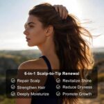 Hair Growth Serum, Rosemary Oil for Hair Growth, Thinning Hair & Hair Density Serum with Flow Controlled Massage Applicator, Peptides, Niacinamide, Caffeine, Scalp Serum for Reduced Hair Fall 60 ML - Image 2