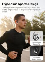 Wireless Earbuds, ENC Noise Cancelling Sport Ear Buds with Smart Charging Case, Bluetooth 5.4 Headphones, 5 EQ Over-Ear Earbuds for Sports/Workout/Gym-– Matte Black - Image 7