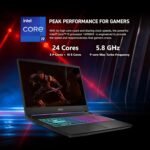 msi Katana 15 HX 15.6” 165Hz QHD+ Gaming Laptop: Intel Core i9-14900HX, NVIDIA Geforce RTX 5070, 32GB DDR5, 1TB NVMe SSD, RGB Keyboard, Win 11 Home: Black B14WGK-016US - Image 2