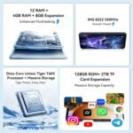 Blackview Wave 9C Unlocked Android Phones, Android 15 Cell Phone Unlocked, 6.56" Smart Phones, T-Mobile Phone, 12+64GB/2TB，13MP+8MP，5000mAh，Fingerprint/Face ID, Black - Image 5
