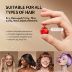 POEROES Hair Oil 50 Capsules - Hair Vitamins A C E Pro B5 - Hair Treatment Serum - Serum for Frizzy and Damaged Hair - Argan & Avocado Oil - Leave in Conditioner for Women & Men - Image 5