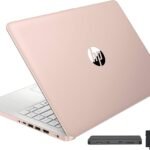 HP Stream 14" HD BrightView Laptop, Intel Celeron N150, 16GB RAM, 288GB Storage (128GB UFS + 160GB Docking Station Set), Intel UHD Graphics, 720p Webcam, Wi-Fi, 1 Year Office 365, Win 11 S, Gold