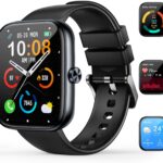 Smart Watch for Men Women, 1.83" HD Touchscreen Fitness Watch with Bluetooth Call&Message Notifications, 110+Sport Modes, 24/7 Heart Rate/Sleep Monitor, IP68 Waterproof Fitness Tracker for Android iOS