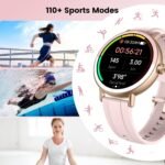 Smart Watches for Women, 1.27" HD Fitness Tracker with Bluetooth Calls(Answer&Make) IP68 Waterproof Smartwatch Compatible IOS/Android, 100+ Sport Modes Watch with Heart Rate/Sleep Monitor Pedometer - Image 3