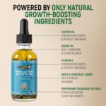 Miracle Hair Growth Oil with natural Rosemary, Peppermint, Ginger and Jojoba, fast results, supports thinning hair, stimulates scalp and revives follicles for women and men - Image 3