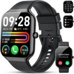 Smart Watch(Answer/Make Call BT5.4), 2026 New Smartwatch for Men Women, 1.96" HD Touch Fitness Watch with 110+ Sport Modes/Heart Rate/Sleep Monitor/Pedometer, IP68 Waterproof Fitness Activity Tracker