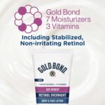 Gold Bond Age Renew Retinol Overnight Body & Face Lotion, Retinol Face and Body Lotion with Peptide Complex, 7 oz - Image 4