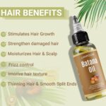 RAW Batana Oil for Hair Growth, Dr Sebi Organic Unrefined Batana Oil from Honduran, 100% Pure & Natural Hair Growth for Thicker & Stronger Hair - 2 FL OZ - 60Ml - 1Pack - Image 2