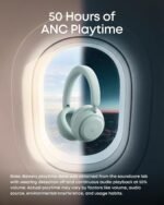 Soundcore Space 2 by Anker, Active Noise Cancelling Headphones, Comfortable Fit, 50H Playtime, LDAC Hi-Res Wireless Audio, Dual Connection, Clear Calls, Bluetooth 6.1, Nap Mode, Wearing Detection - Image 5