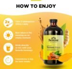Serene Herbs Liquid Turmeric with Black Pepper - Turmeric Shots Curcumin Supplement 1000mg Extra Strength Herbal Drink, Digestive Bitters for Bloating Relief, Joint Health, Energy & Clarity - 16oz - Image 4