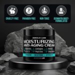 Mens Face Moisturizer Cream - Anti Aging & Wrinkle Face Cream - Mens Facial Moisturizer - Retinol, Collagen, Peptides, Vitamins E & A - Facial Skin Care - After Shave Lotion - Day & Night – 4 oz - Image 6