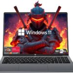 KAIGERR Gaming Laptop, Laptops with AMD Ryzen 4300U(Up to 3.7GHz), 16GB DDR4 512GB SSD Laptop Computer, 16.0inch Windοws 11 Laptop, 1920P FHD Display, WiFi 6, USB3.2, Type_C